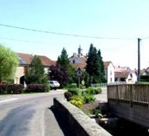 Vue de la commune de Froideterre en Haute-Sane (70)-62410a