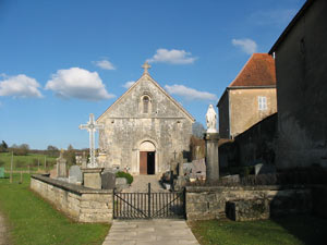 Eglise Romane du XIIme sicle de Grandecourt en Haute-Sane