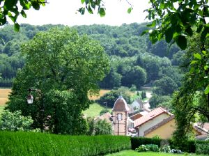 La commune de Verlans vue d'en haut - Haute-Sane, en Franche-Comt