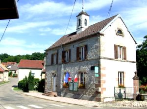 La mairie de Georfans, commune de Haute-Sane (70)