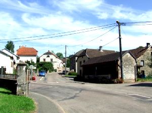 Le village de Mlecey, dans le canton de Villersexel en Haute-Sane