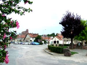 Vue d'ensemble de la Commune de Saulnot, en Haute-Sane