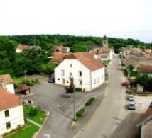 Vue arienne du village de Pomoy-2814f3