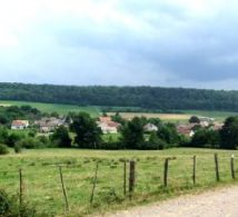 Vue d'ensemble de la commune de Villers sur Saulnot, en Haute-Sane (70)-2f4c87