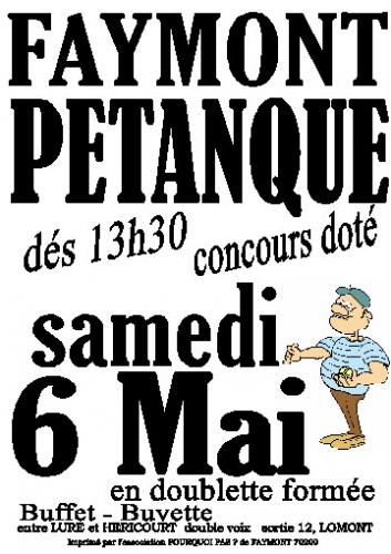 concours petanque sauvage 87 - concours ouvert a tous pétanque