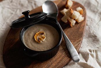 Potage aux champignons de Paris