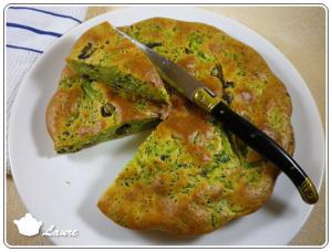 Cake au brocolis et aux champignons