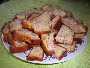 Cake poireaux lardons