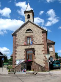 La mairie de Villargent, en Haute-Saône - 70
