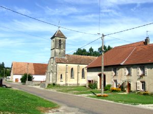 Le village de Beveuge, dans le département de Haute-Saône (70)