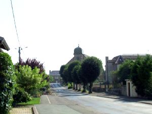 Rue d'Athesans Etroitefontaine, commune de Haute-Saône (70)