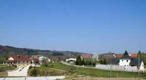 Vue d'ensemble de Montessaux village de Franche Comt