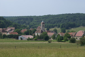 Vue d'ensemble du village d'Autoreille en Franche Comt