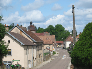 Vue d'ensemble du village de Quers en Franche Comt