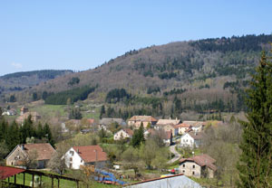 Vue ensemble village de Fresse Franche Comt