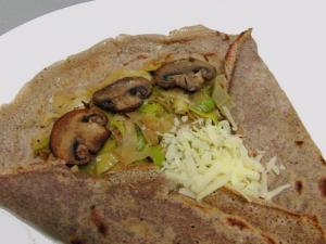 Crêpe aux champignons