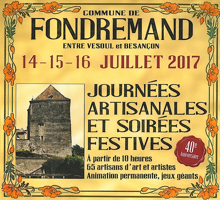 Journées artisanales de Fondremand