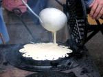 Dégustation de gaufre à l'ancienne