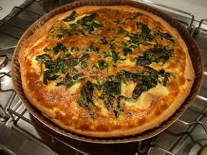 Quiche saumon épinards