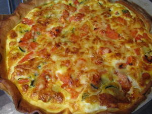 Tarte légumes et comté