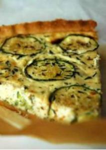 Tarte à la courgette et au Comté