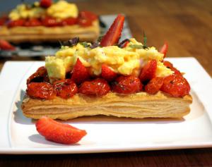 Tarte fraise et tomate