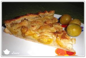 Tarte mirabelle et amandes