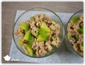 Verrine avocat et saumon