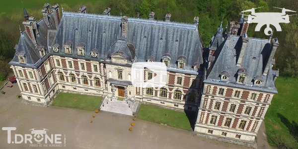 Le château de Villersexel vu par drone